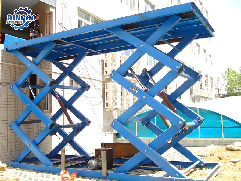 大臺面固定雙剪叉式升降機